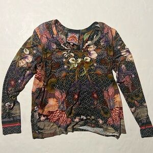 Johnny Was Longsleeve Floral Top